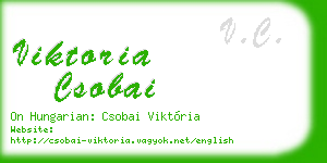 viktoria csobai business card